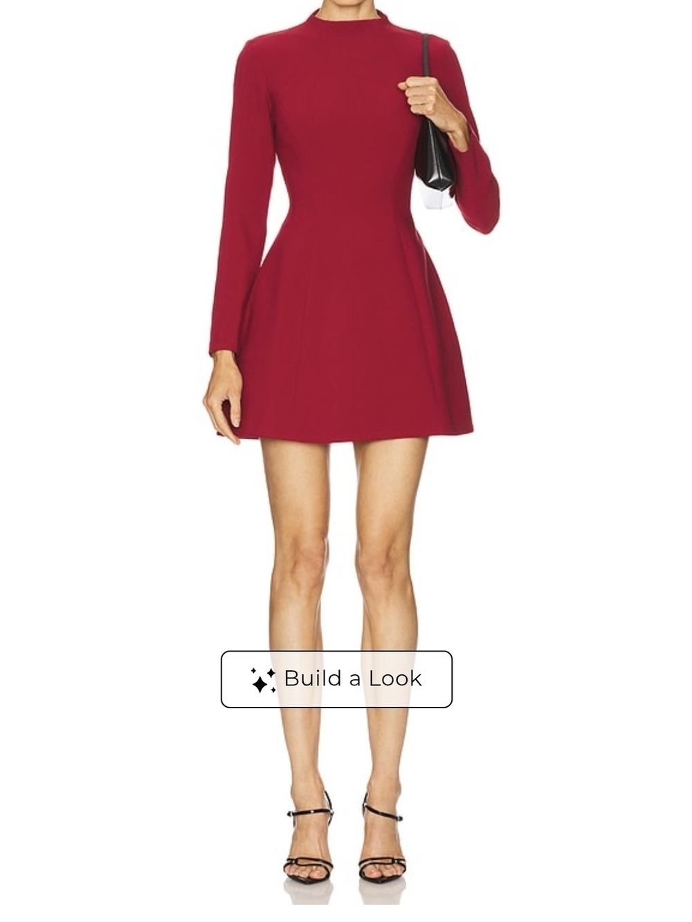 BARDOT Delphi Long-Sleeve Fit-and-Flare Mini Dress